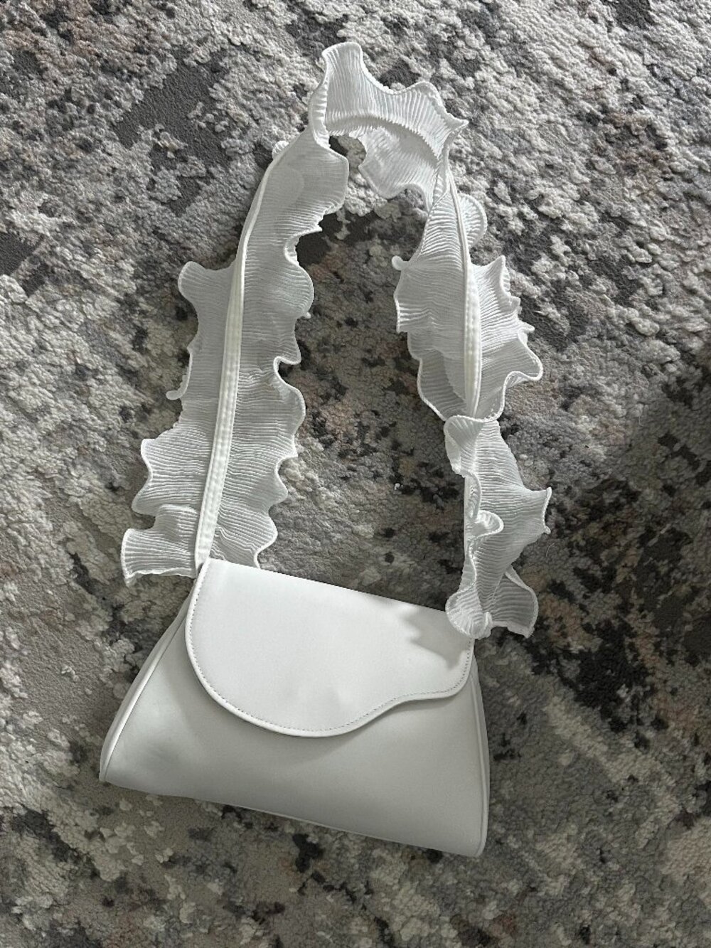 Woman's Sophia Ruffle Me Pouch Clutch